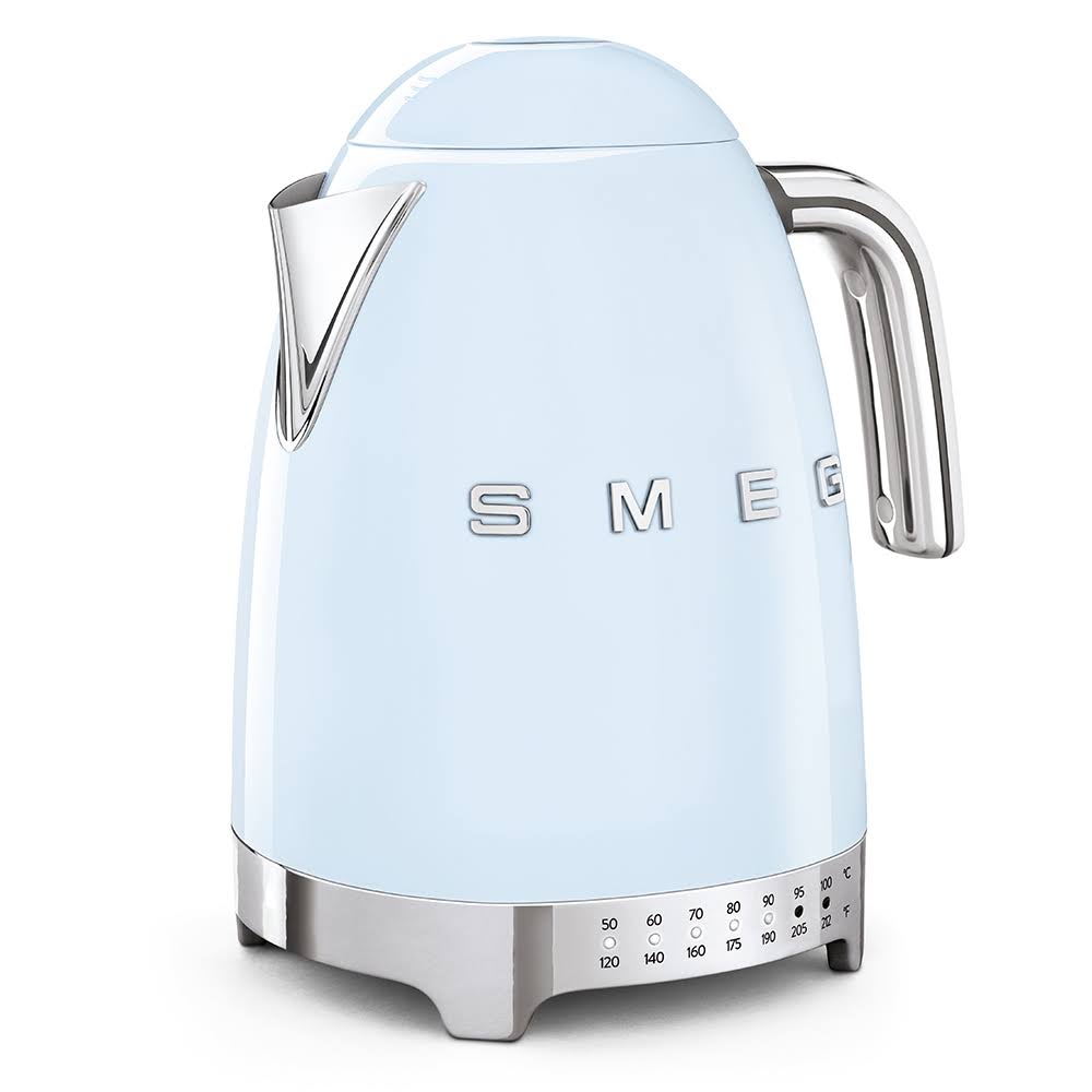 Smeg Variable Temperature Kettle, Pastel Blue