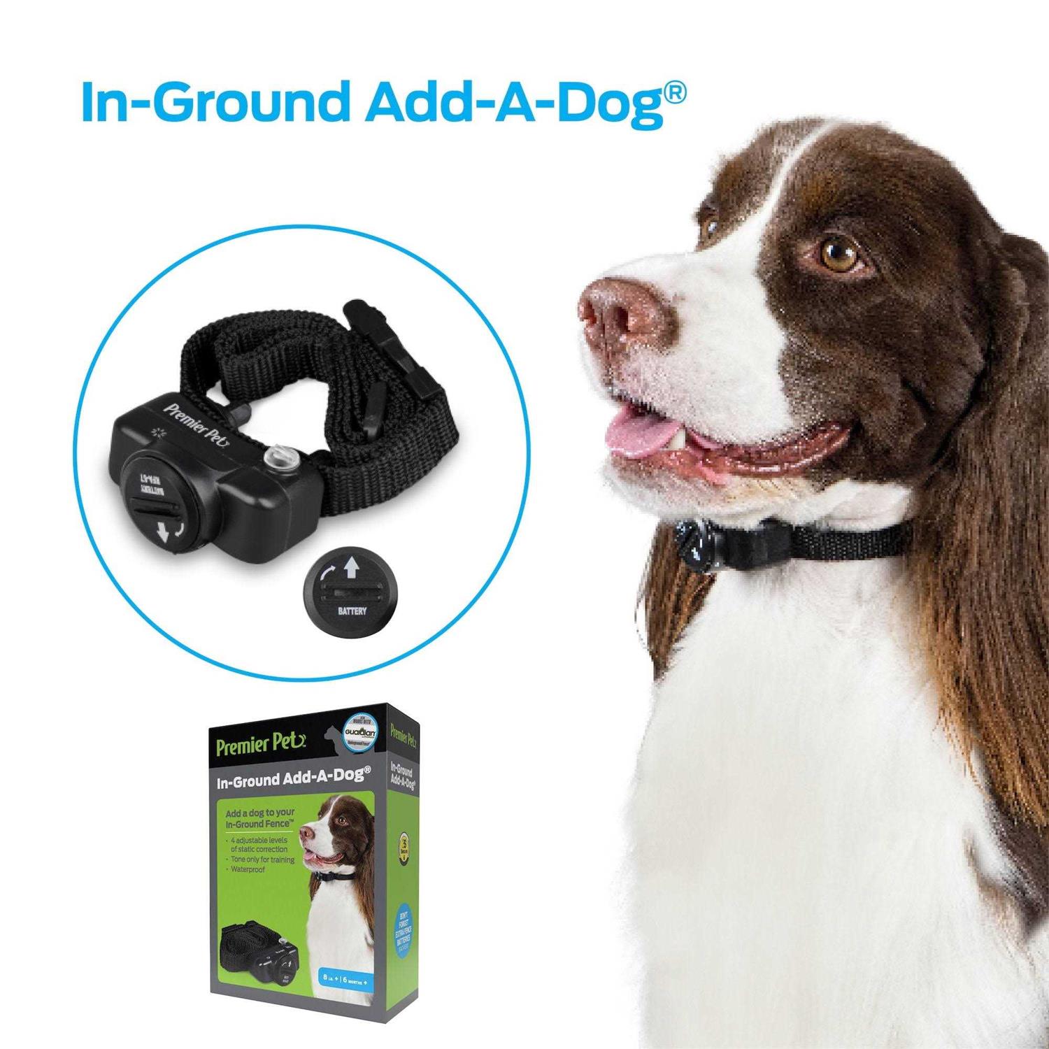 Premier Pet In-Ground Add-A-Dog Adds Unlimited Dogs to Premier Pet In-Ground Fence, Additional or Replacement Collar - Pet Supplies online store