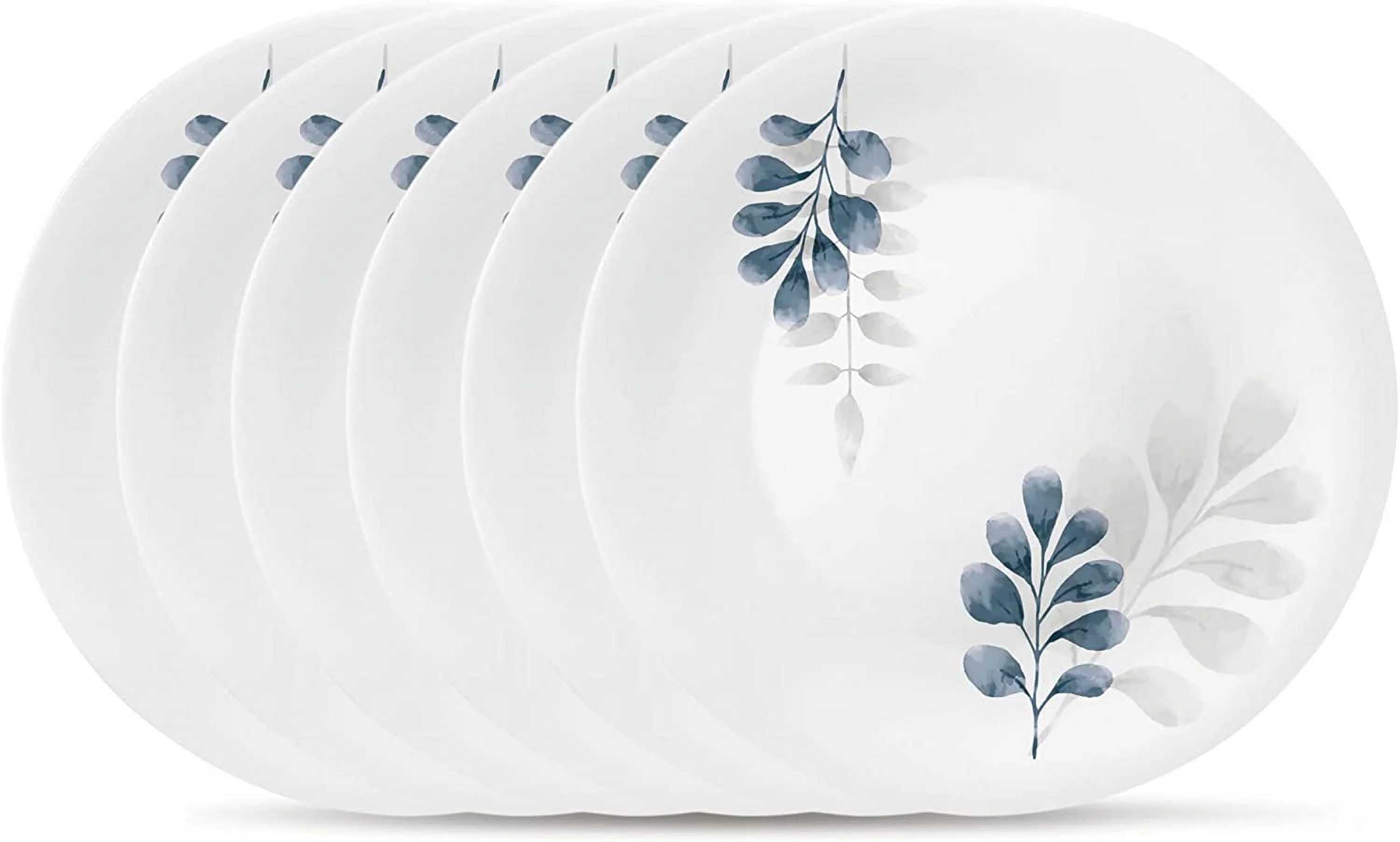 Bormioli Rocco White Moon Botanica Blue, Set Of 6, 10.75