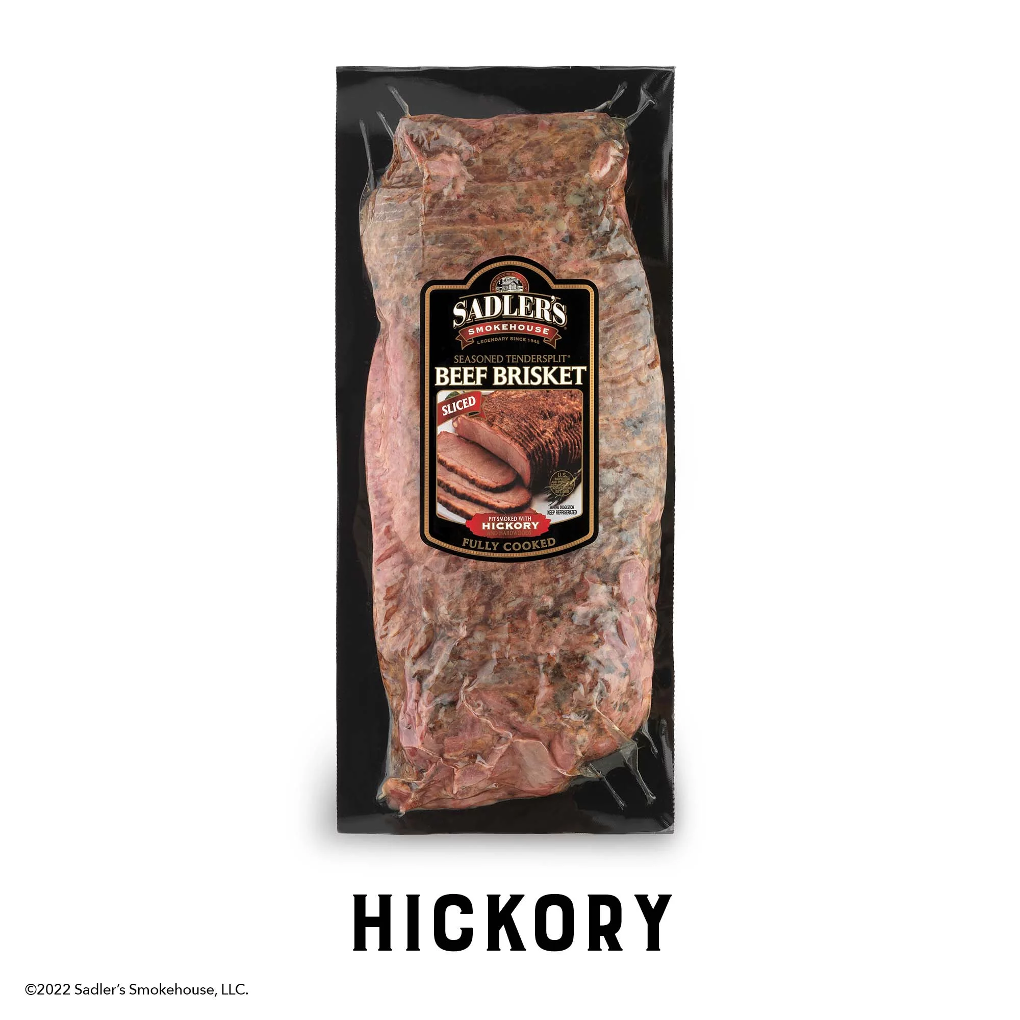 SADLER'S SMOKEHOUSE Seasoned TENDERSPLIT Sliced Beef Brisket, Average 3-6 lbs Plastic Package