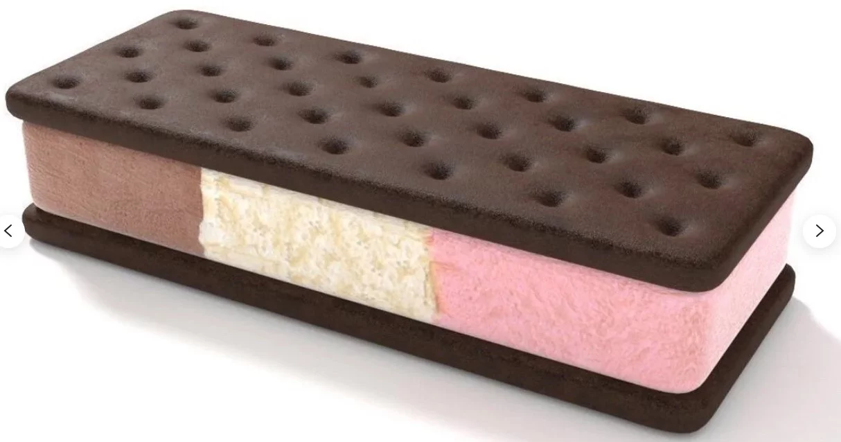 Freeze Dried Ice Cream Sandwich, NASA Space Dessert, 6 Count (Neapolitan)