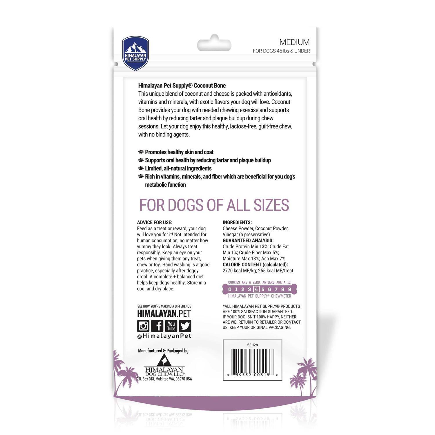 Himalayan Dog Chew Coconut Bone - Pet Supplies online store