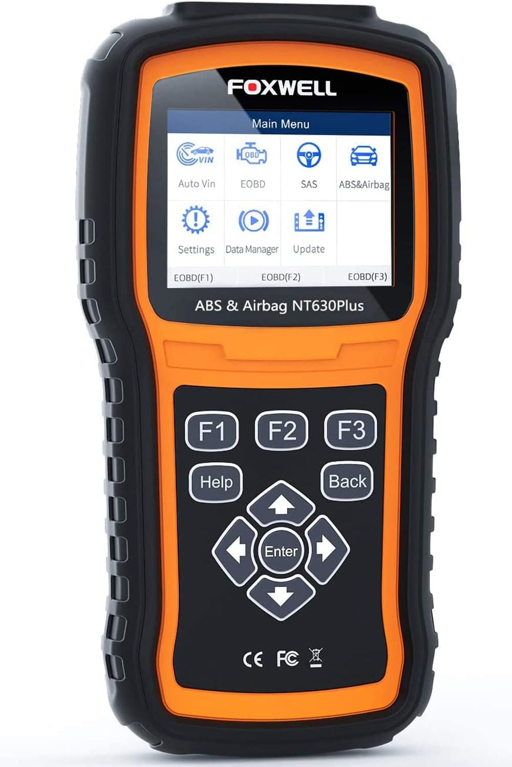 Foxwell NT630 Plus Code Reader Scan Tool ABS SRS Airbag Diagnostic Tool, Bidirectional OBD2 Scanner with ABS Bleeding/SAS Calibration/ABS Airbag Light Reset��2022 Upgraded Version English/French��