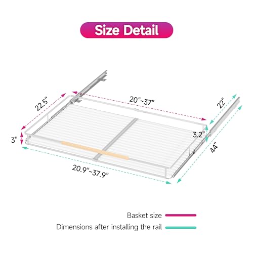 Pull Out Cabinet Organizer, Expandable(20.9