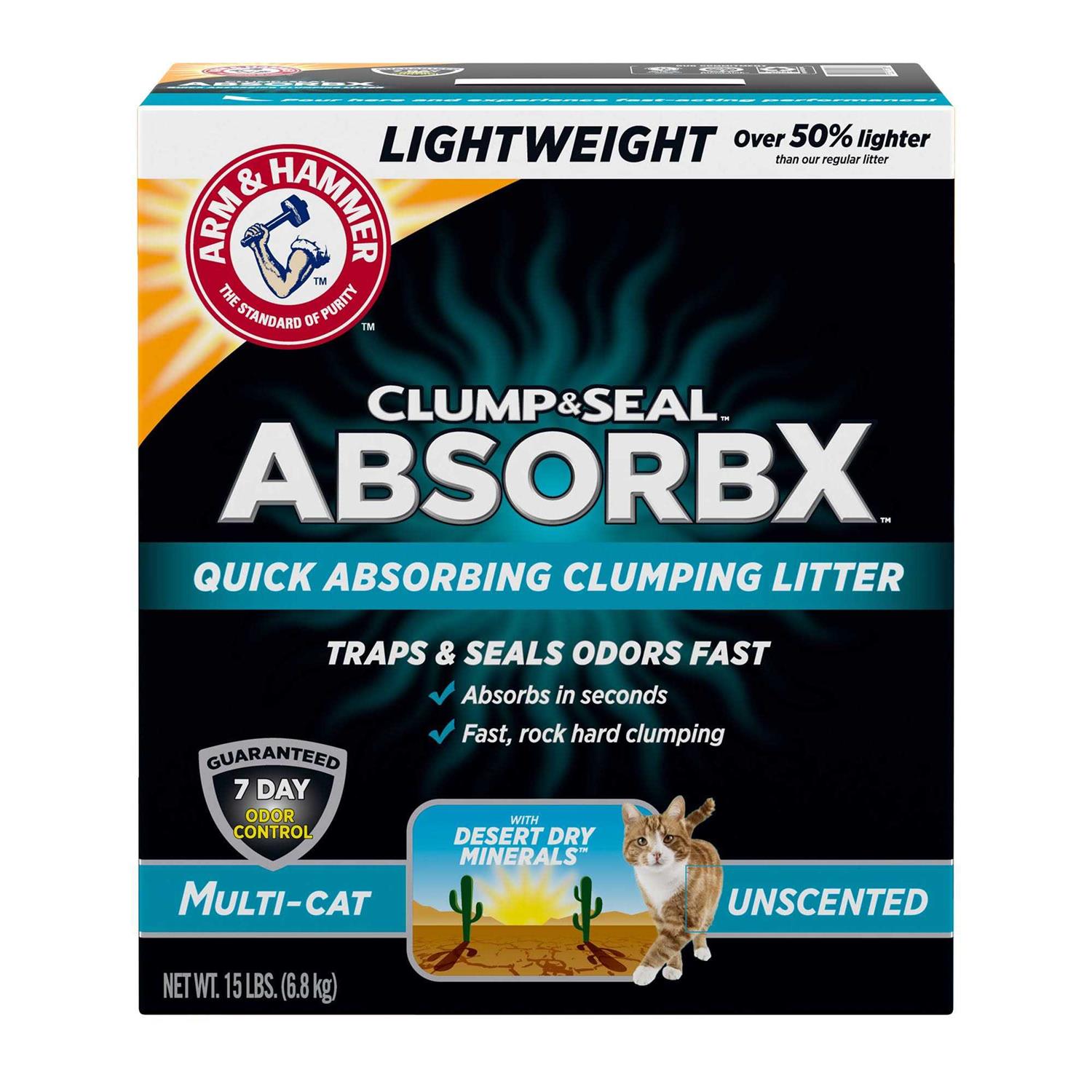 Arm & Hammer Clump & Seal AbsorbX Clumping Litter - Pet Supplies online store