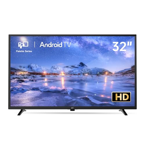FPD 32 Inch Smart TV 720p HD Flat Screen Television (P-Series) with Google Play, Small LED Tvs for Living Room, Google Cast Built-in, Thin Streaming Live Android TV with WiFi, Bluetooth (2025 Model)