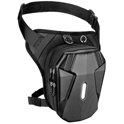 Thigh Bag, Motorcycle Leg Bag for Men Women, Drop Leg Bag with Removable Leg Straps, Multifunctional Leg Pouch for Cycling Hiking Camping Fishing Travel Outdoor