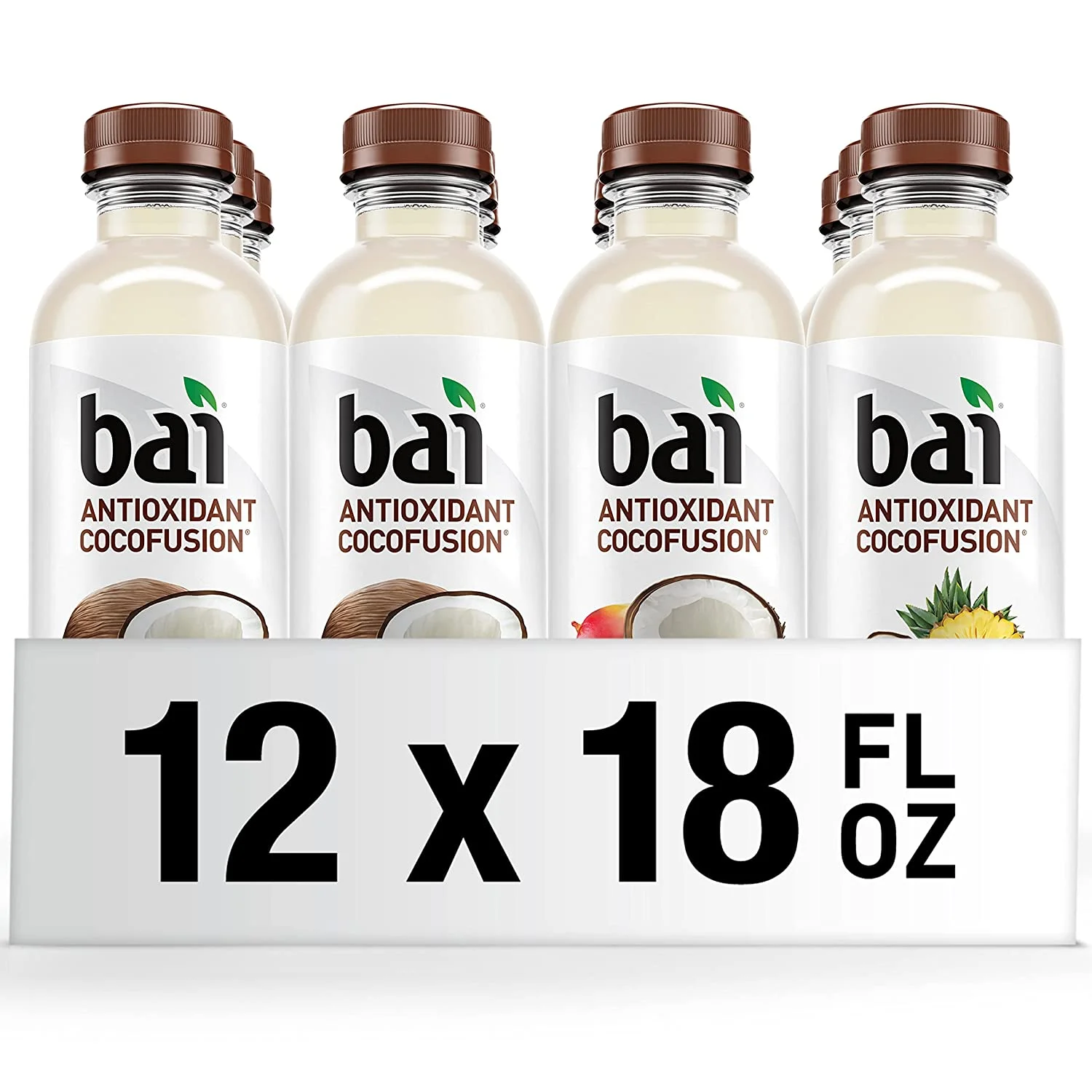 Bai Cocofusions Variety Pack, 18 fl oz bottles, 12 pack