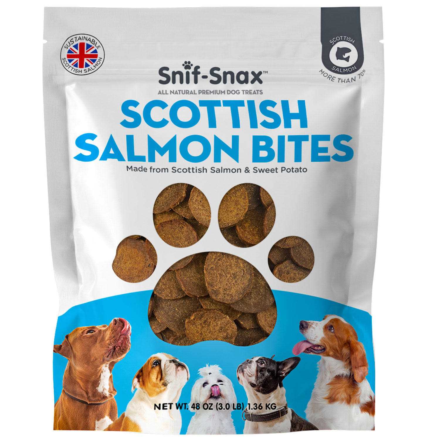 Snif-Snax Scottish Salmon Bites Dog Treats - Pet Supplies online store