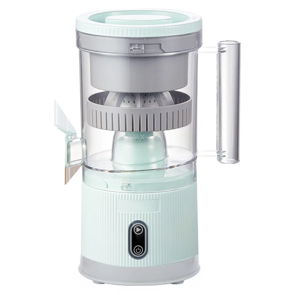 Walmeck Electric Juicer Rechargeable USB Charging 120rpm Hands-Free High Juice Yield Wireless Portable Automatic Citrus Orange Juice Squeezer for Lemon Lime Grapefruit