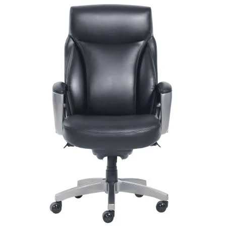 La-Z-Boy Arcadian Bonded Leather Executive Chair, Black