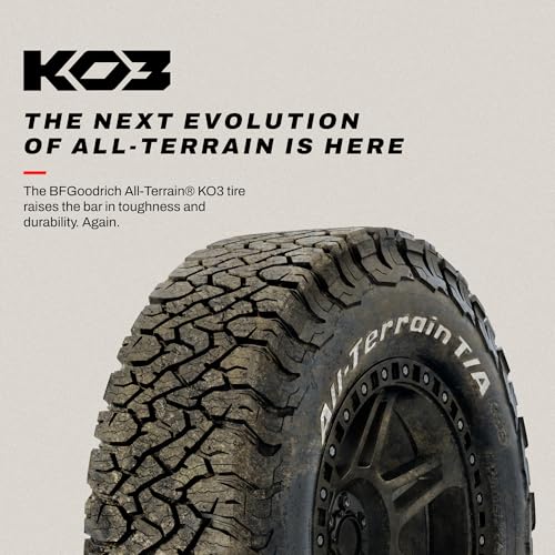 BFGoodrich All-Terrain T/A KO3 Car Tire for Light Trucks, SUVs, and Crossovers, LT275/65R18/E 123/120S