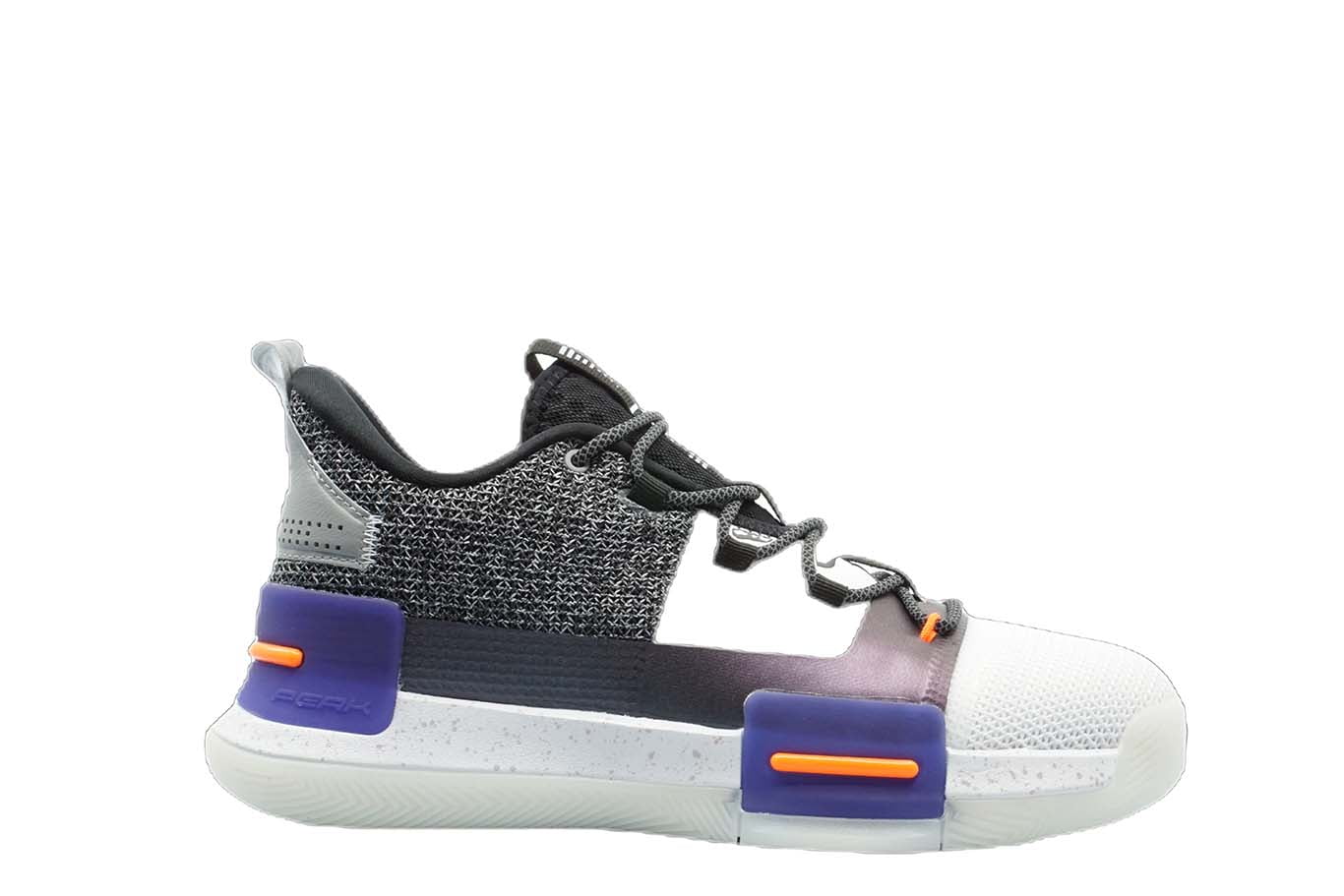 [E94451] Mens Peak Taichi Flash Lou Williams Team White Purple Basketball Shoes - 7