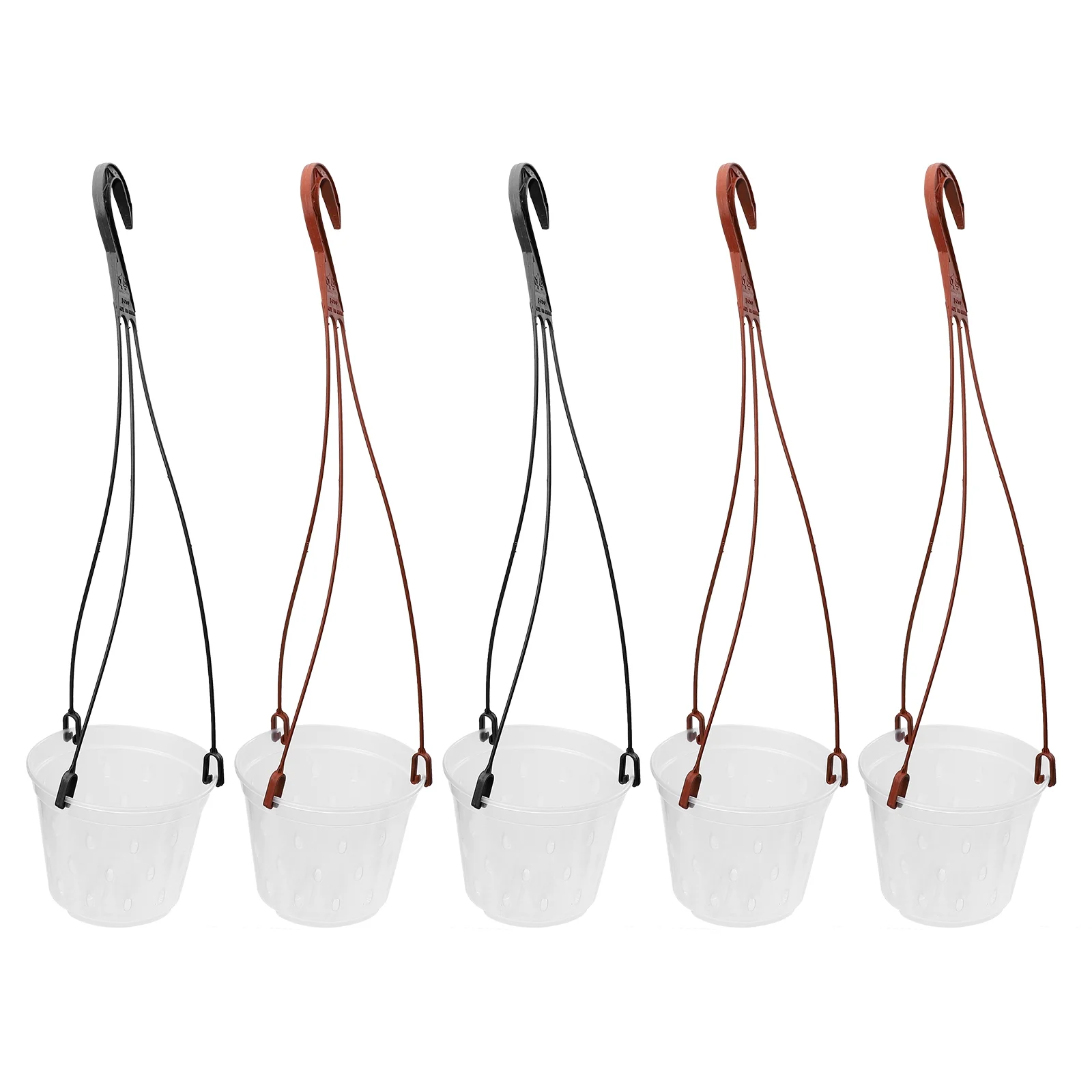 5 Sets Hanging Flower Pot Planter Phalaenopsis PP Material Pots Root Control