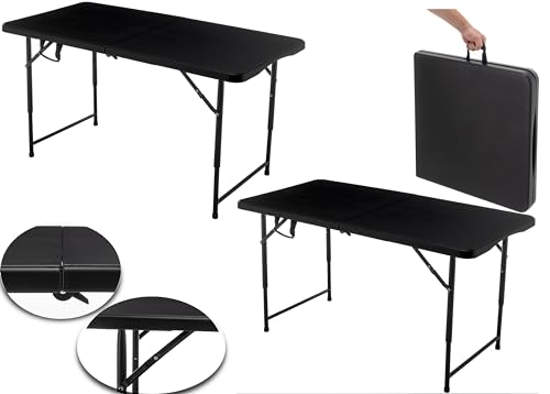 BTEXPERT Half Folding Utility Table 6 Feet 72