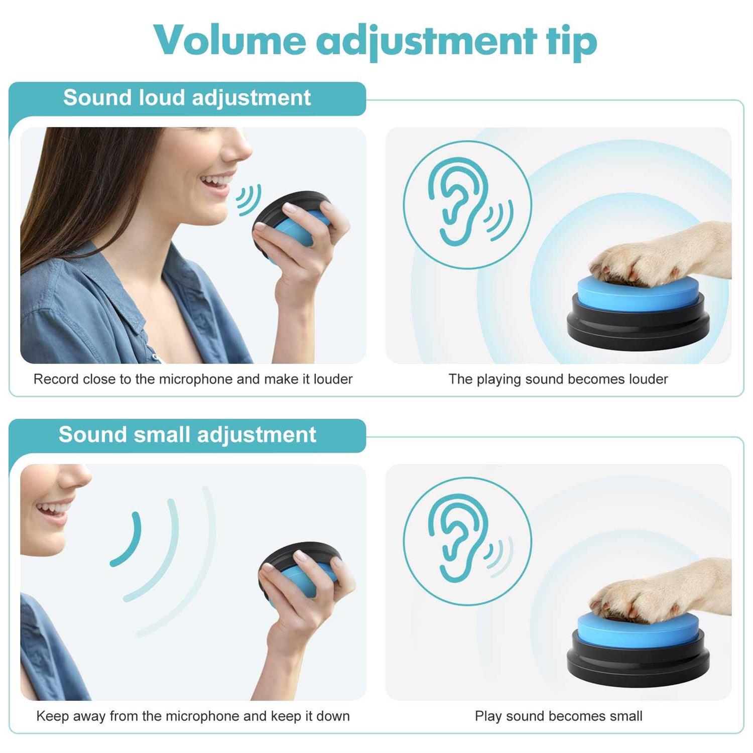 Dog Buttons for Communication Starter Pack Dog Buttons Talk Training Pet to Speaking Buttons - Pet Supplies online store