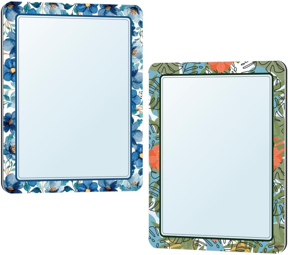 Locker Magnetic Mirrors for School and Office,Strong Magnetic Mirrors for Locker,locker Mirrors magnetic for Locker,Stylish Locker Accessories Decorations For Girls,5 inchx7 inch,2 PackLocker Magnetic