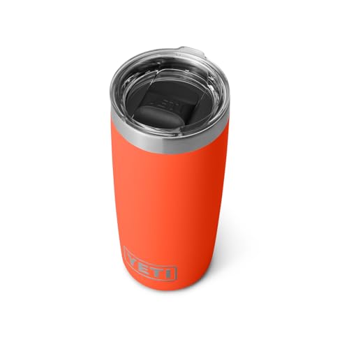 YETI Rambler 10 oz Tumbler, Stainless Steel, Vacuum Insulated with MagSlider Lid, Firefly Yellow