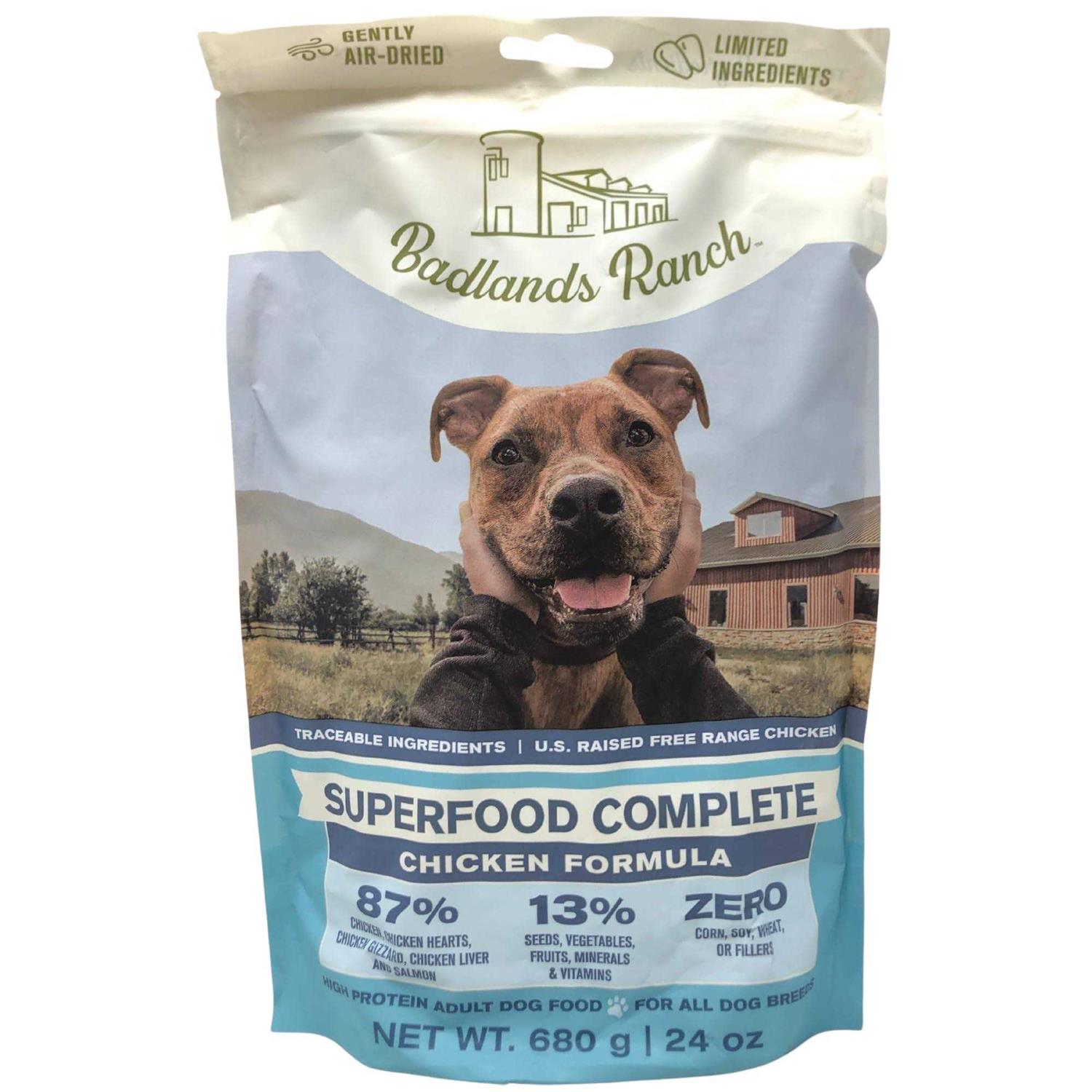 Badlands Ranch Superfood Complete Air Dried Chicken Dog Food - Pet Supplies online store