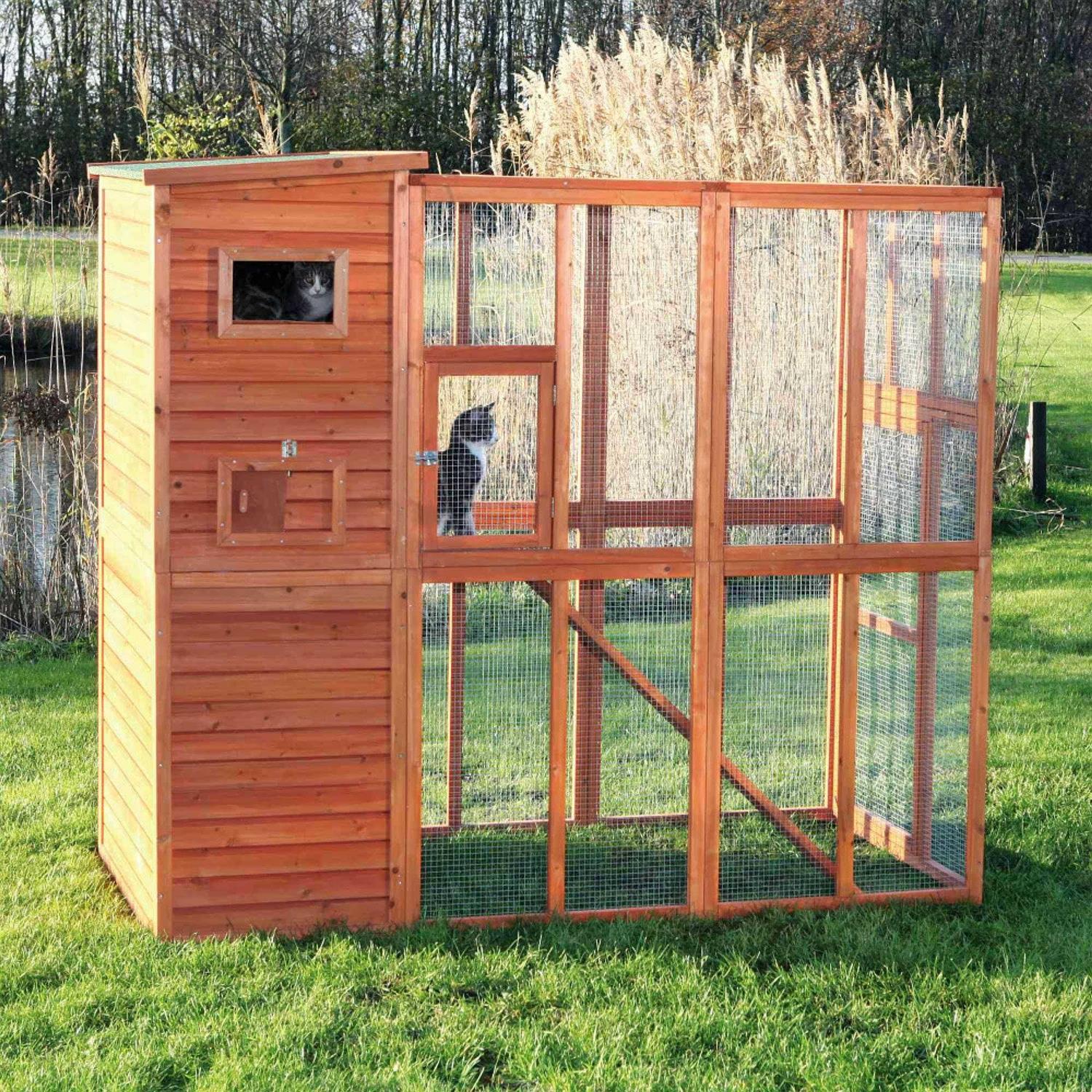Trixie Wooden Outdoor Cat Run - Pet Supplies online store