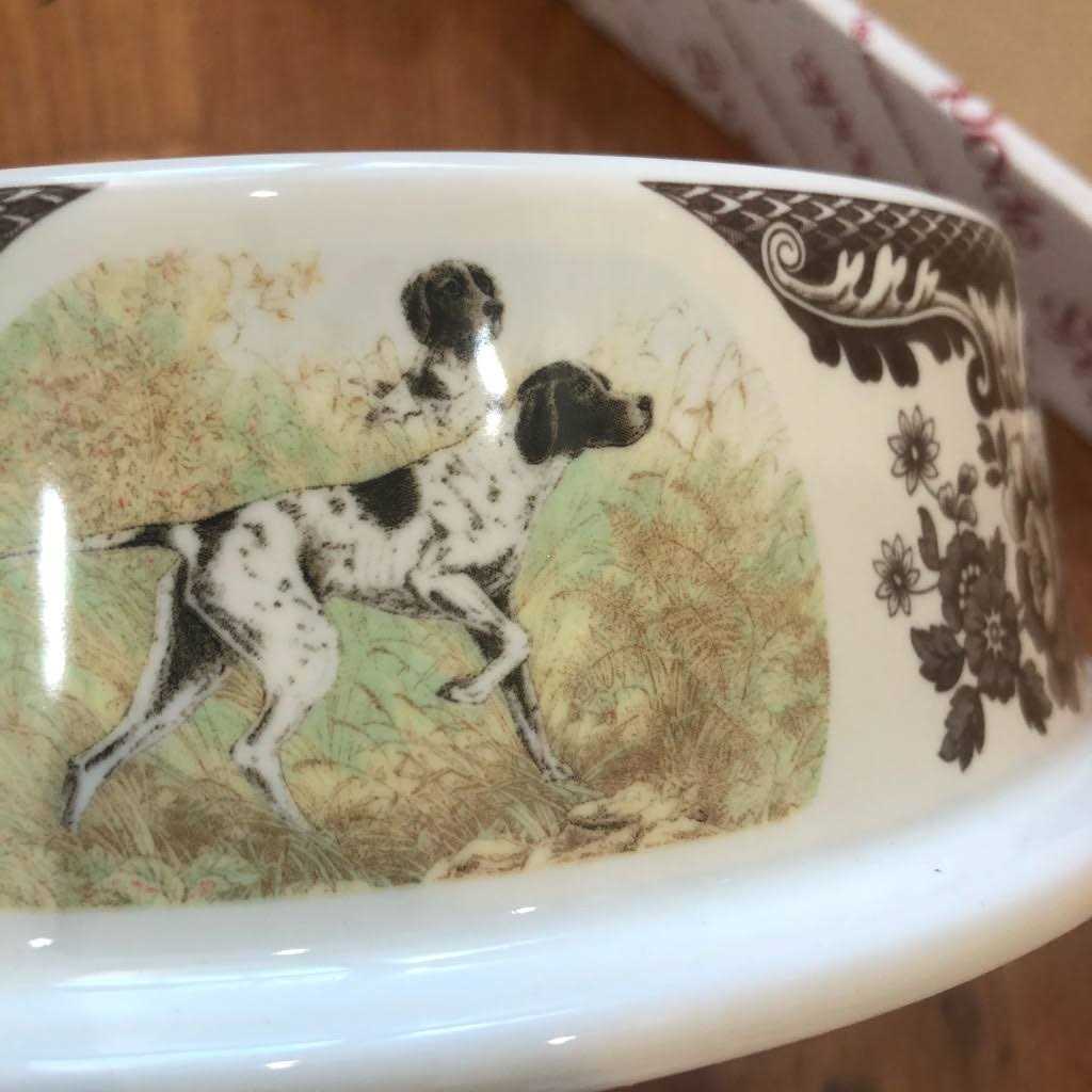 Spode Woodland Hunting Dogs Pet Bowl - Pet Supplies online store