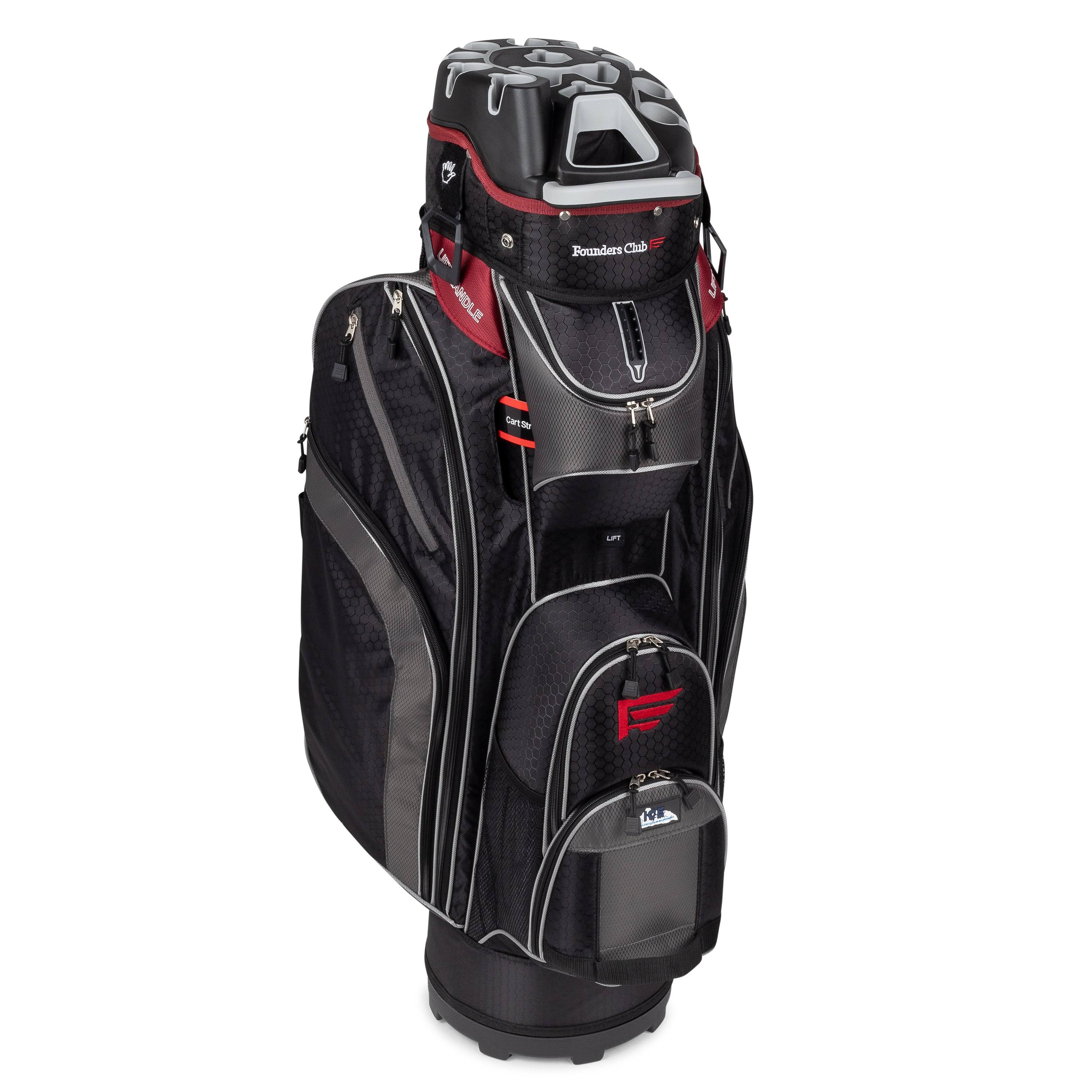 Founders Club Premium Cart Bag with 14 Way Organizer Divider Top