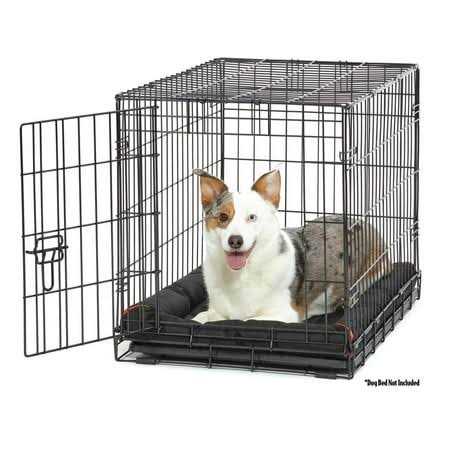 Vibrant Life Single Door Folding Metal Wire Dog Crate with Divider and Tray - Pet Supplies online store