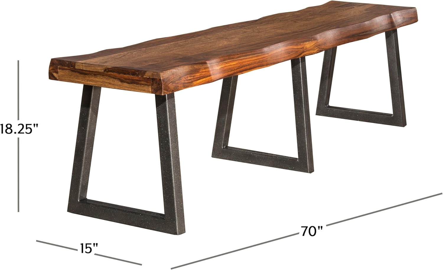 Hillsdale Furniture Emerson Wood Rectangle Dining Table Metal Base in Gray Powder Coat