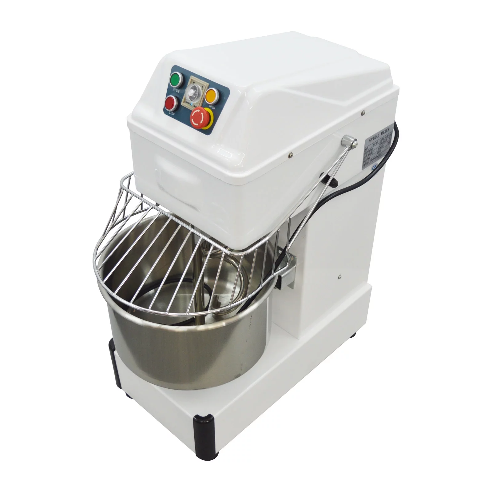 INTSUPERMAI Dough Mixer 21QT Kneading Machine for Bakeries Restaurants Pizzeria