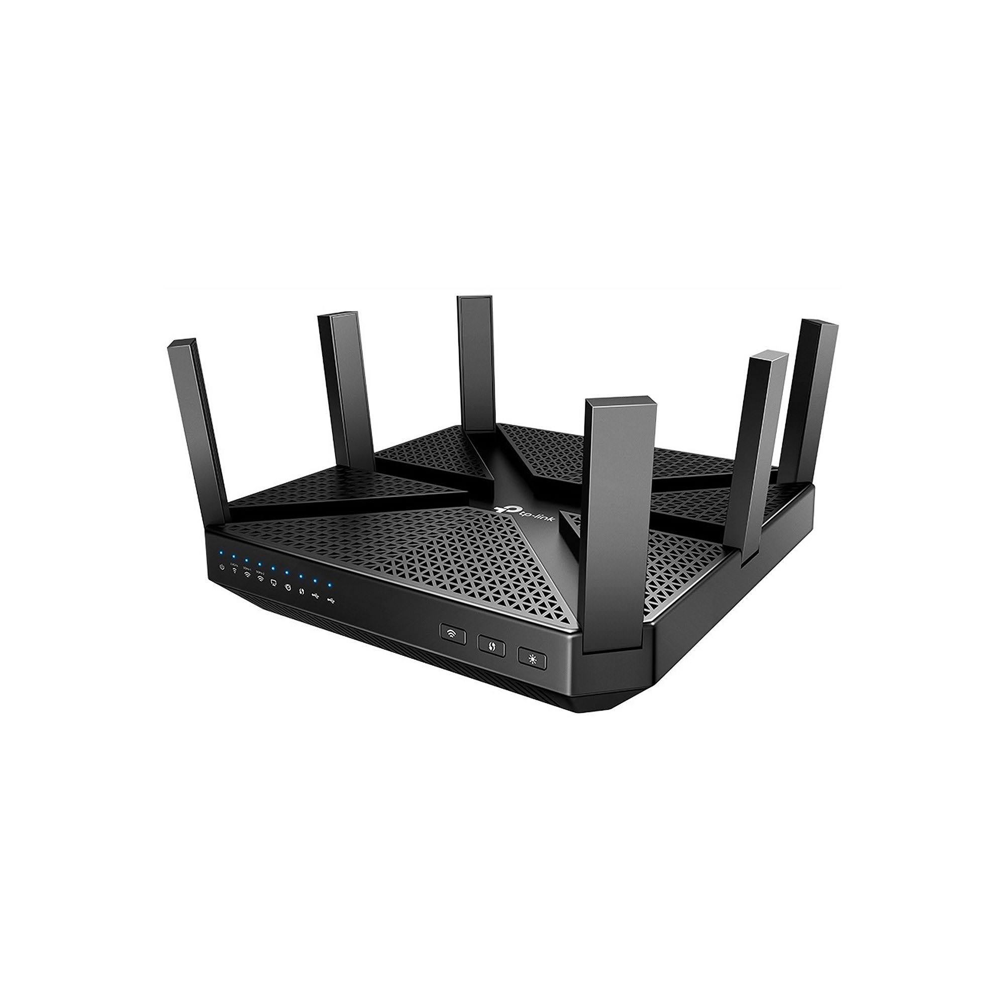 TP-Link - Archer AC4000 Tri-Band Wi-Fi 5 Router - Black
