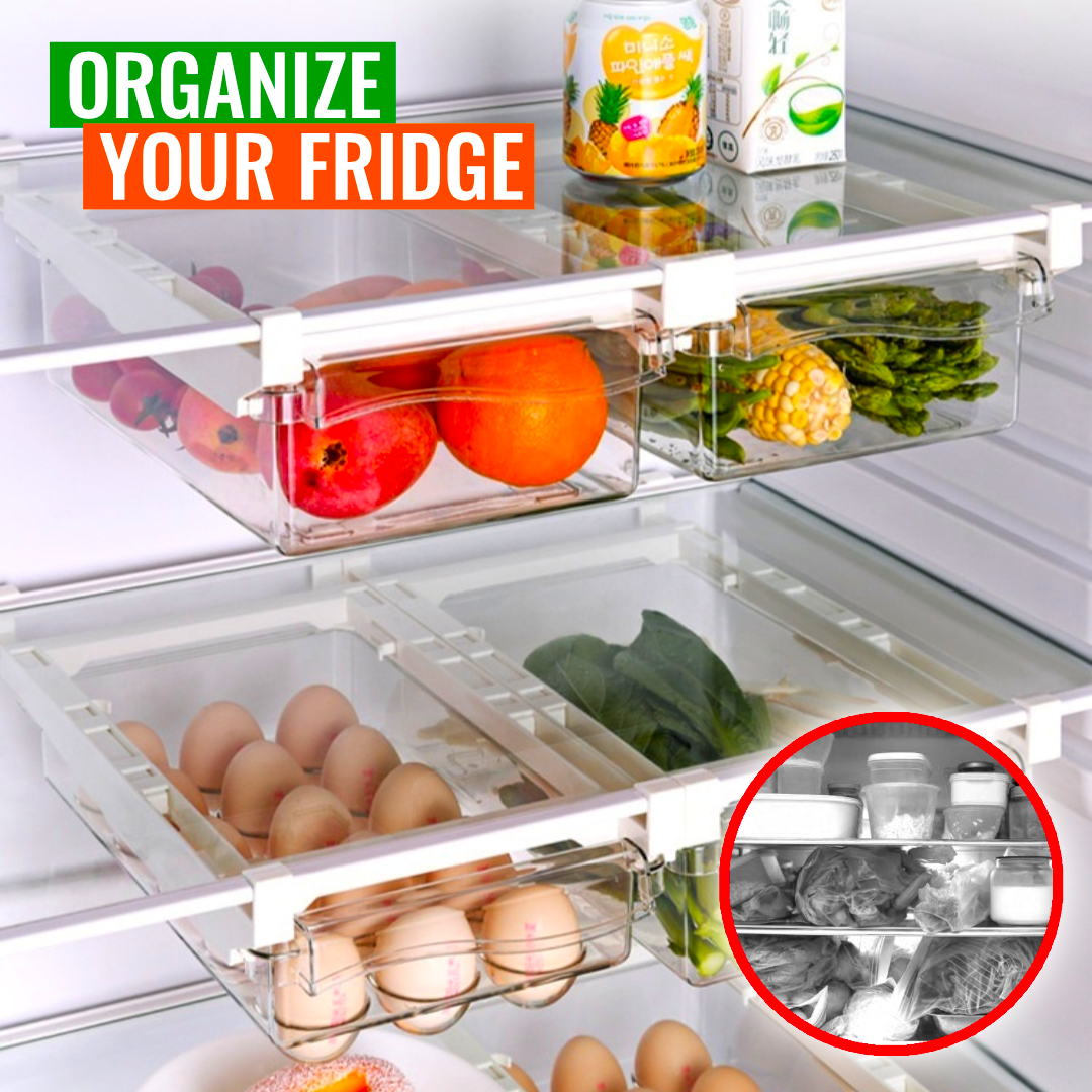 Cubby Fridge - Pull-out Fridge Drawer Organizer