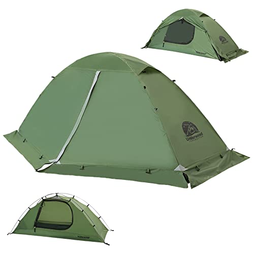1/2 Person Backpacking Tent for 4-Season - Winter Waterproof Tent for One Person, Lightweight Camping Tent for Backpacking, Easy Set Up Cold Weather Tent by Underwood Aggregator