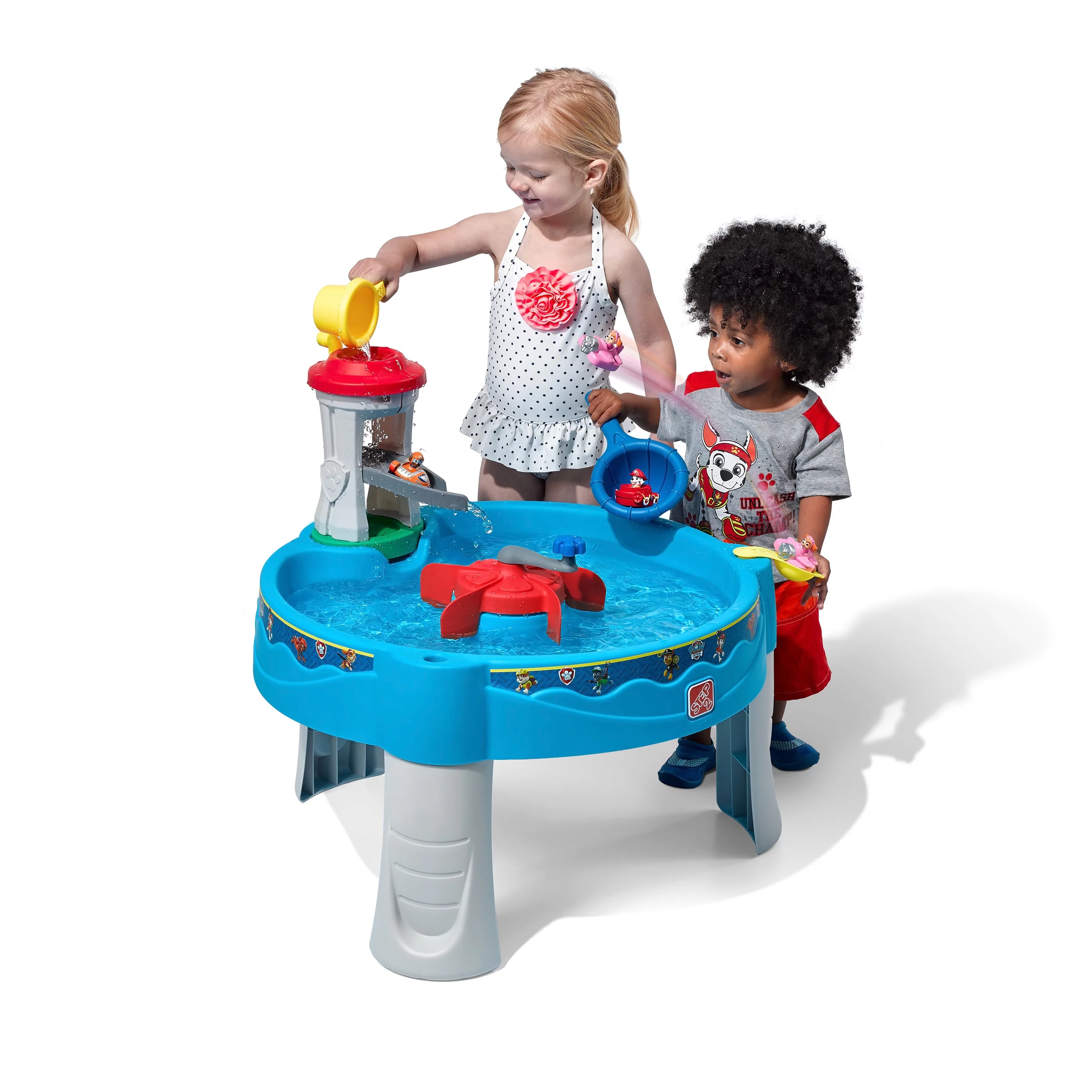 Step2 Paw Patrol Lookout Tower Blue Plastic Water Table for Toddler