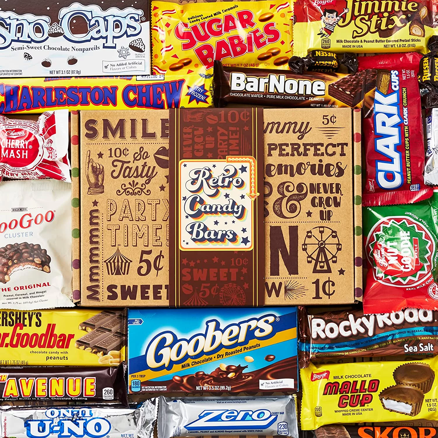 Vintage Old Fashioned Retro Candy Bars Assortment - PERFECT Throwback Present for Chocolate Lovers - Woman Man Girl Boy Adults College Student Kid