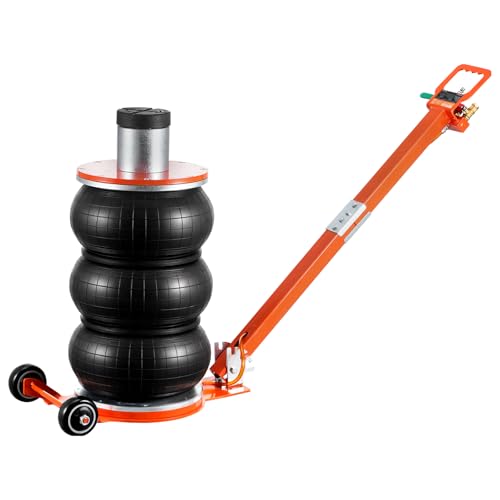 VEVOR Air Jack, 5 Ton/11000 lbs Triple Bag Air Jack, 4-10 S Lifting Pneumatic Jack with Heightened Column Lift up to 21.5