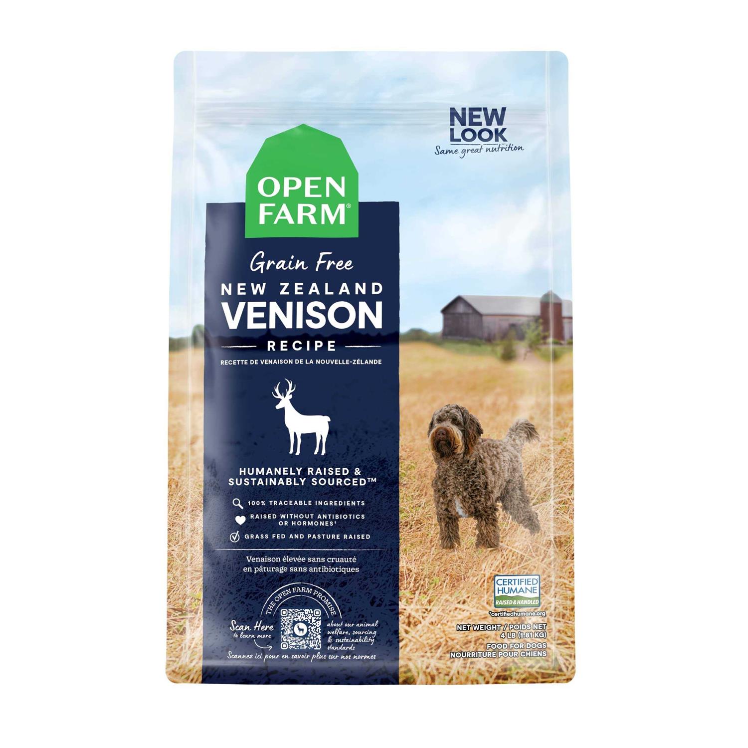 Open Farm New Zealand Venison Grain Free Dry Dog Food - Pet Supplies online store