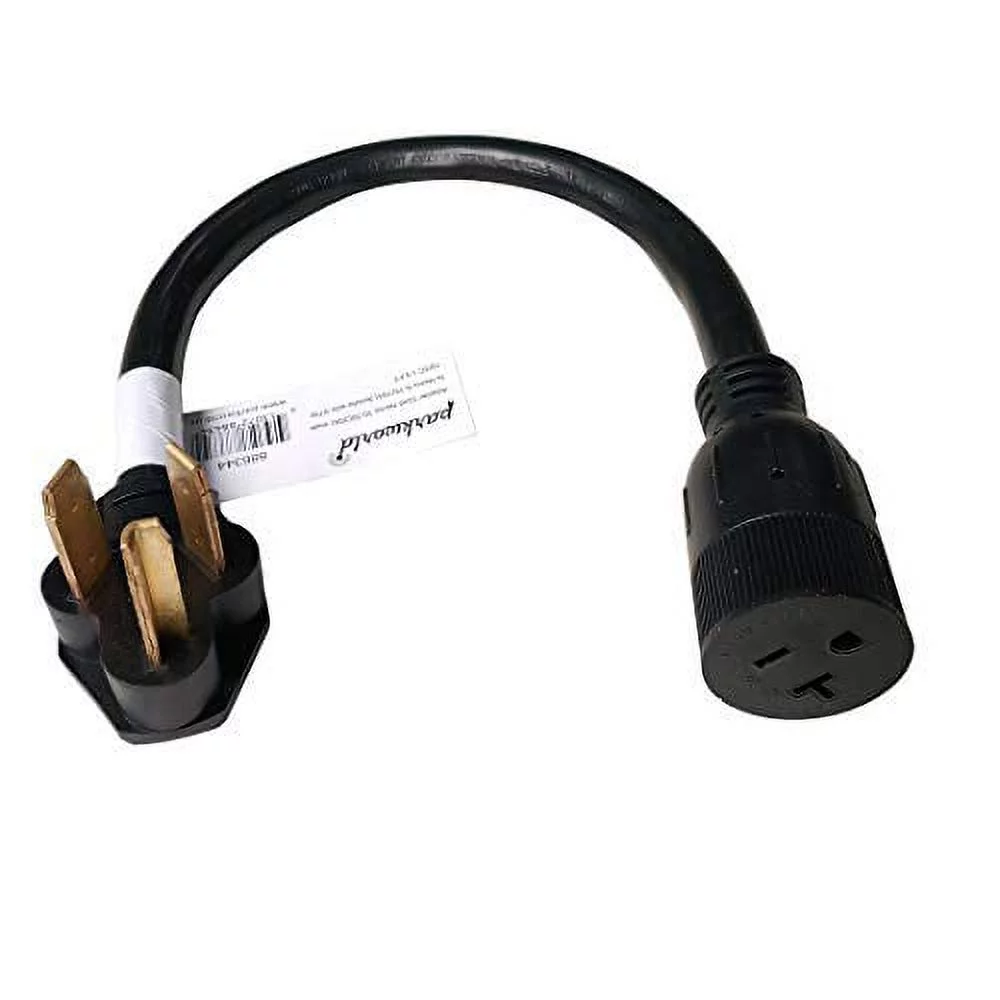 Parkworld 886344 Dryer 10-30 Plug male to Household 5-15 (Generator 5-20) Receptacle female Adapter Cord (Only Output 250V)