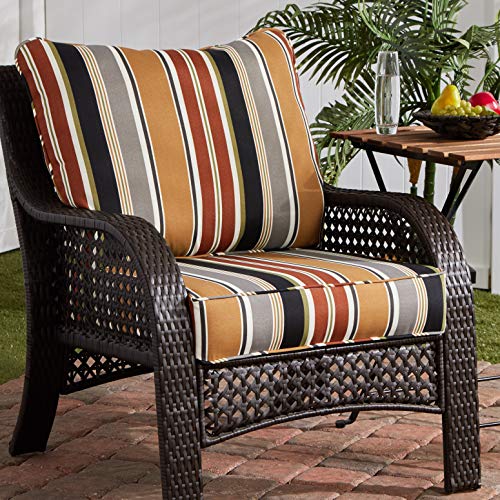 Greendale Home Fashions 2-Piece Outdoor Deep Seat Cushion Set, Aztec