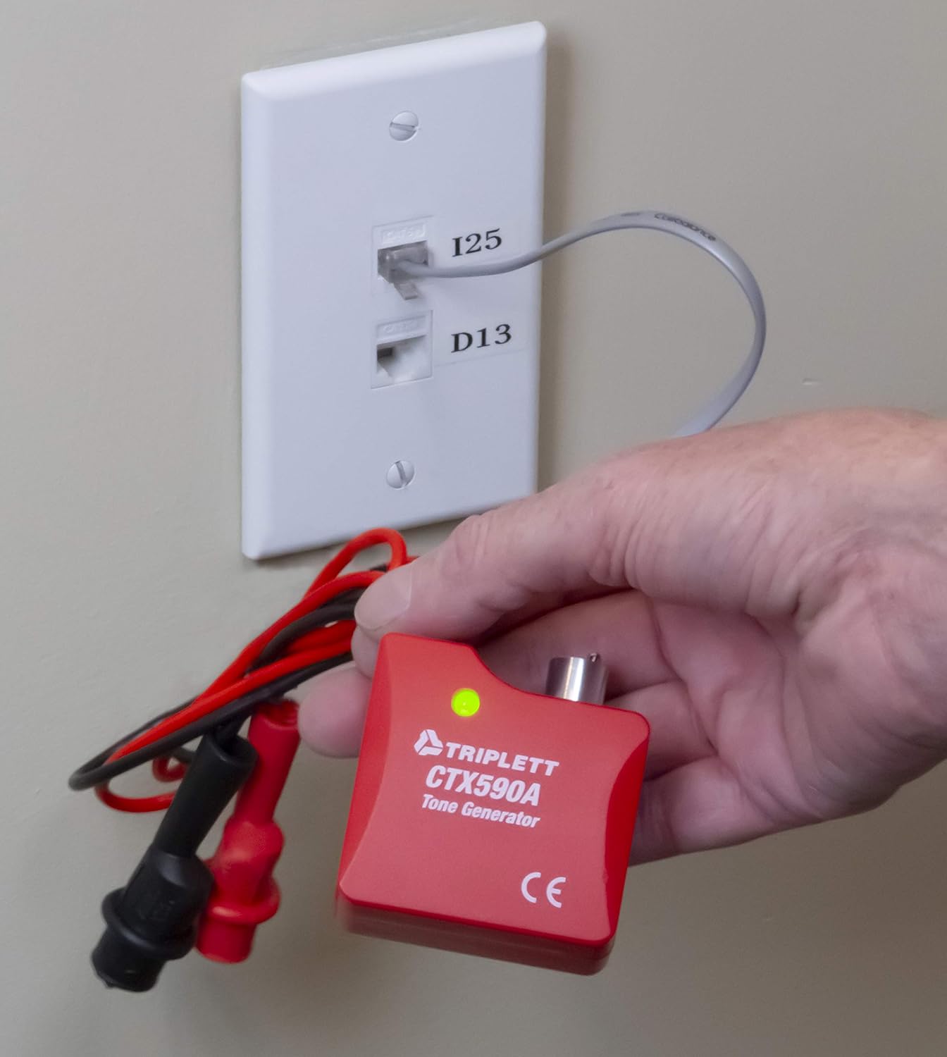 Triplett CTX590A Tone and Probe Wire Trace and Cable Test Kit with RJ11, RJ45, and Alligator Clips