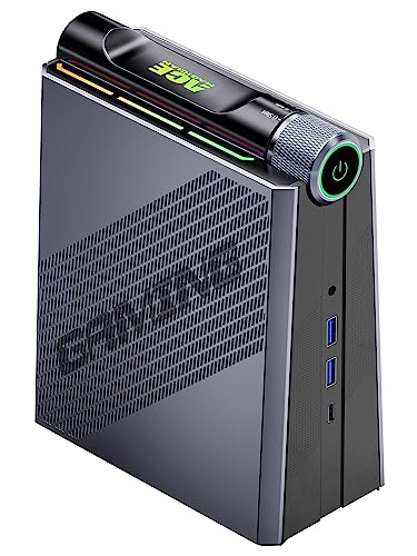 ACEMAGICIAN [Gaming PC] Mini PC Gaming, AMD Ryzen 7 5700U (up to 4.3Ghz) 32GB DDR4 512GB M.2 SSD Zen 3 Ryzen Mini PC RGB Lights AMR5 Mini Computer WiFi6 4K HDMI DP Type-C Small PC, Auto Power On