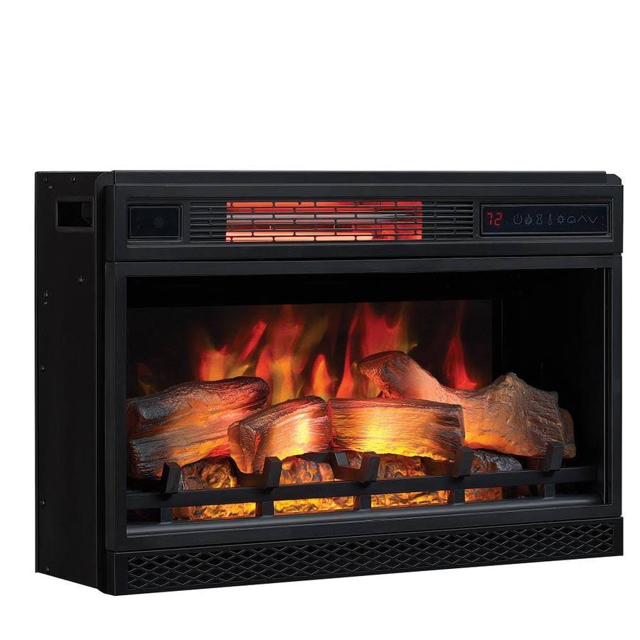 ClassicFlame 27-In Black Electric Fireplace Insert 75881-Bbd