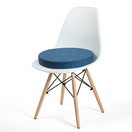 Tromlycs Round Chair Seat Cushion Pad 16 inch for Circle Stool Chairs Non Slip Decorative Foam Cushion Pillow, 1 Piece, 16 x 16 inches, Gray