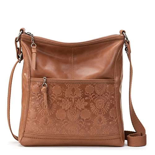 The SAK Women's Bag Iris Crossbody in Leather, Casual Purse with Adjustable Strap & Zipper Pockets, One Size