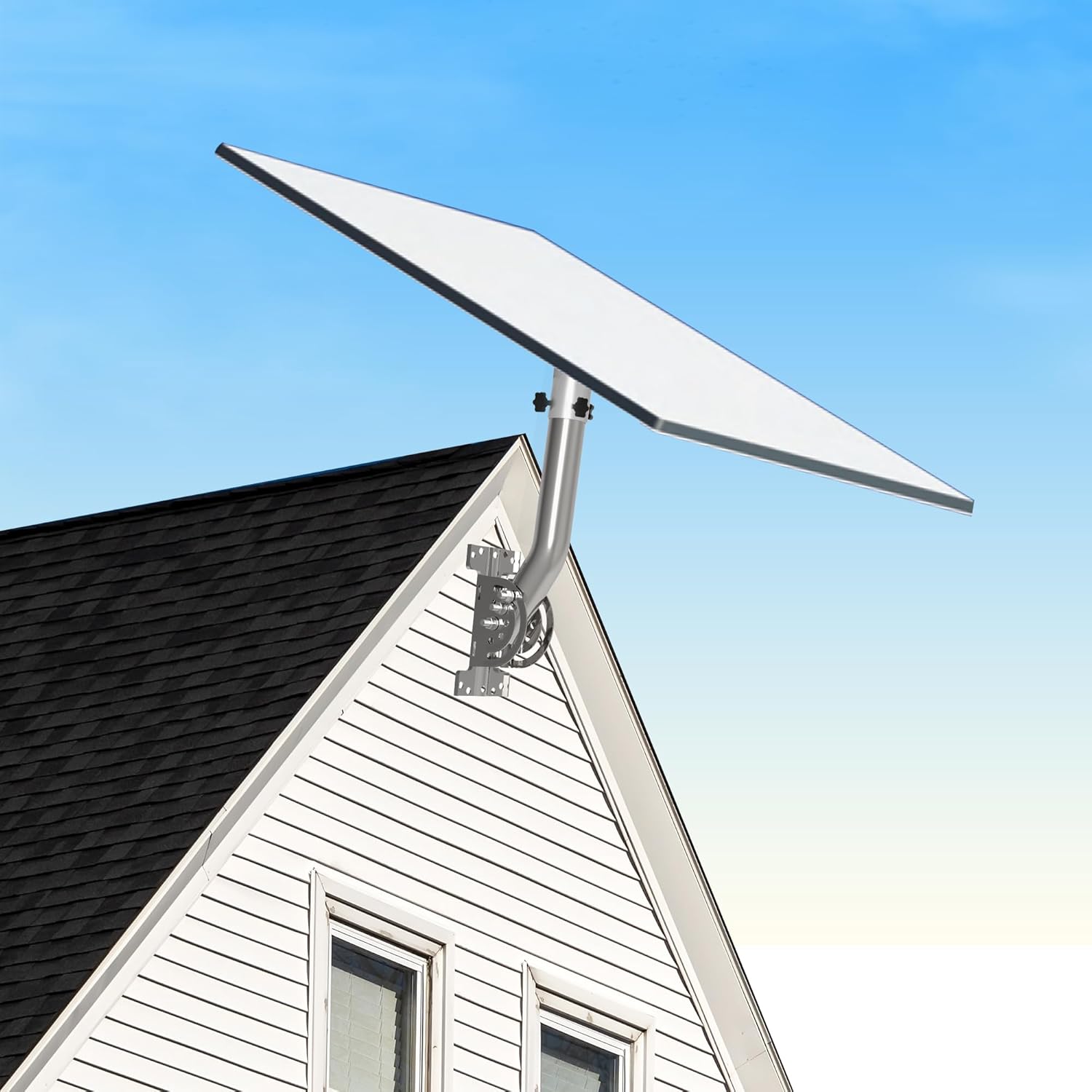 Starlink Gen 3 Stanfard Wall Mount, Rotatable 360 Degree, Starlink Wall Mounting Kit , Compatible with Starlink Standard Gen3(V3) Dish(Sliver)