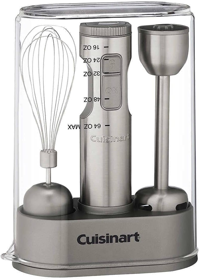 Cuisinart HB-800 Smart Stick Variable Speed Immersion Hand Blender with Storage Case (Renewed)