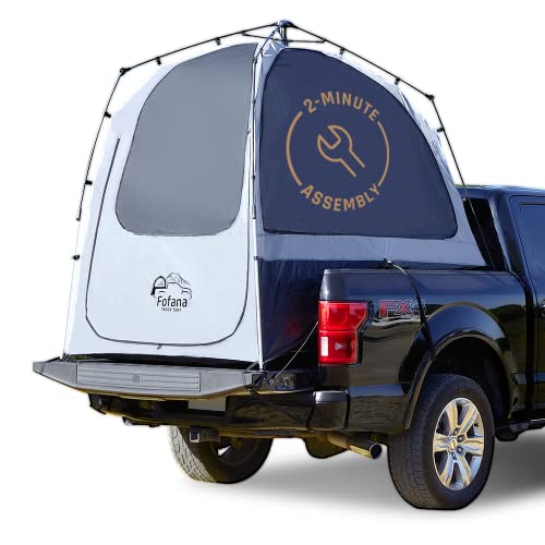 Truck Bed Tent Quick & Easy Automatic Setup - Pickup Truck Tent for Mid & Full Size| Camper Shell - Pickup Truck Accessories - Truck Bed Accessories - Truck Camping - Pickup Tent - Fofana