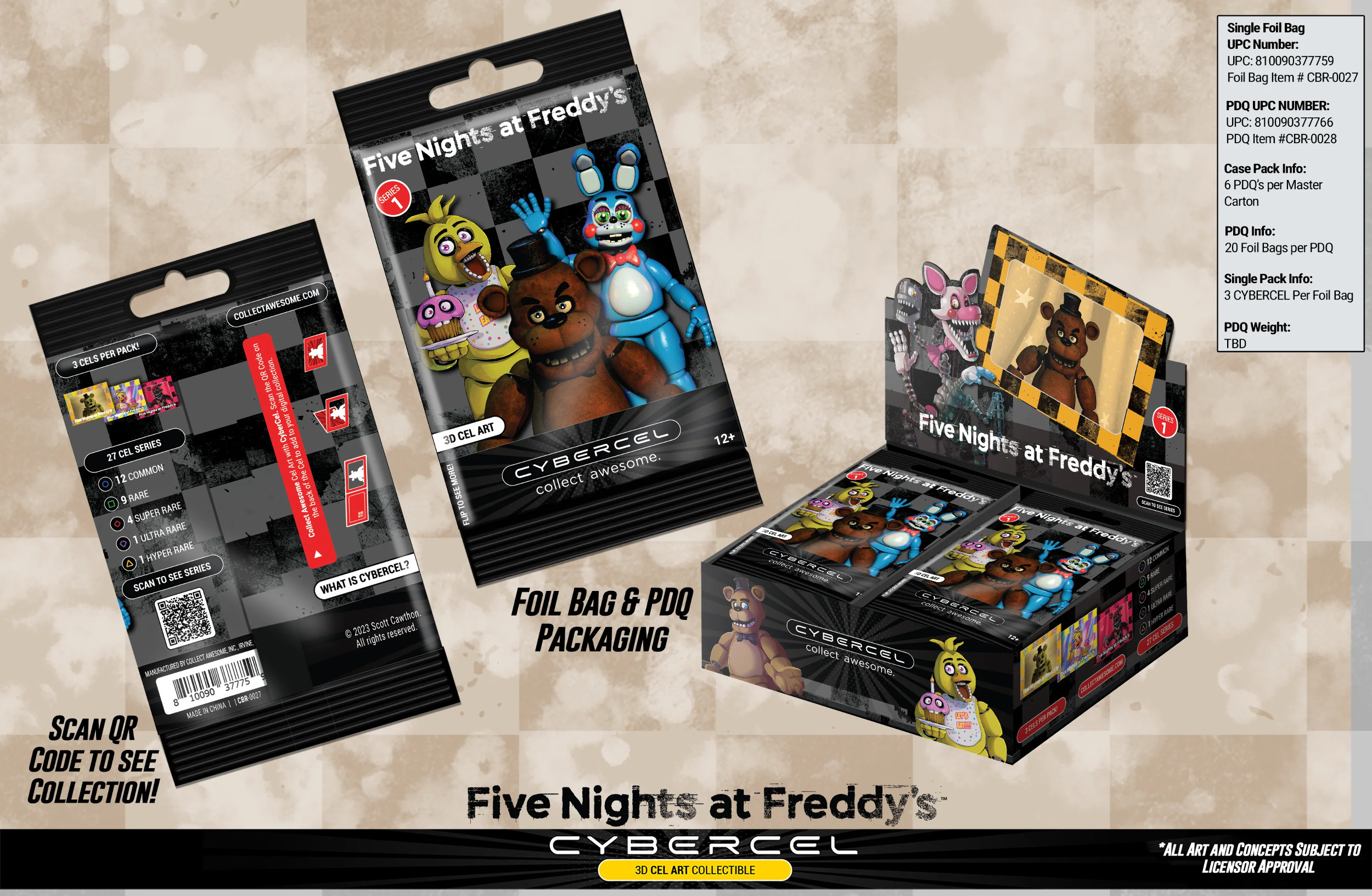 Five Nights At Freddy's Series 1 CYBERCEL PDQ