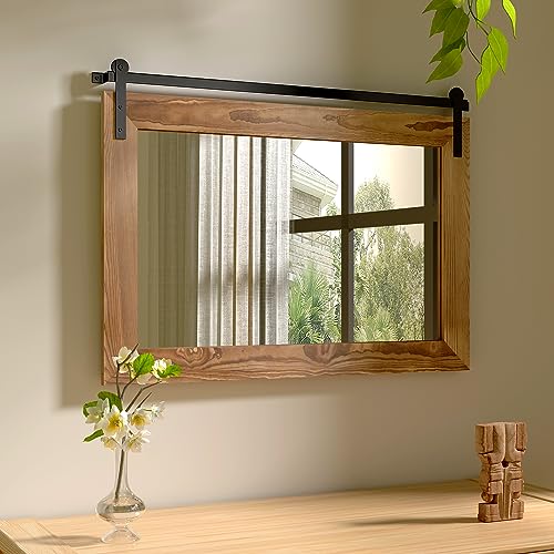 Farmhouse Barn Door Mirror - 41