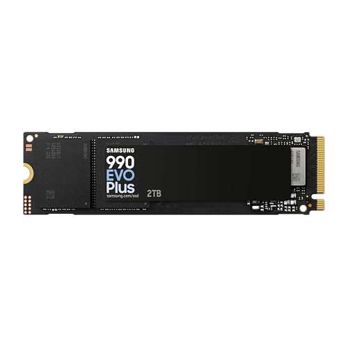 Samsung 990 EVO Plus SSD 4TB, PCIe Gen 4x4 | Gen 5x2 M.2, Speeds Up-to 7,250 MB/s, Upgrade Storage for PC/Laptops, HMB Technology and Intelligent Turbowrite 2.0, (MZ-V9S4T0B/AM)
