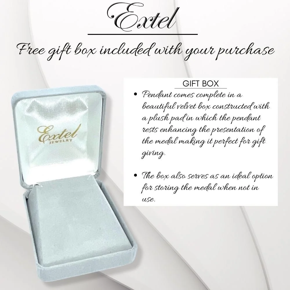 Extel Large 14KT Gold Plated Over Sterling Silver Lined Inner Cross Pendant for Men with 24